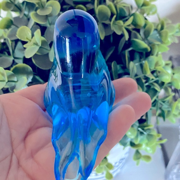 W Ward blue “Happy little bluebird” glass paperweight figurine 1995 - Picture 4 of 5